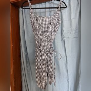 Gingham Wrap Dress